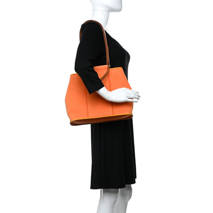 Hermes Toile Cabag 32 PM Orange 2 of 12