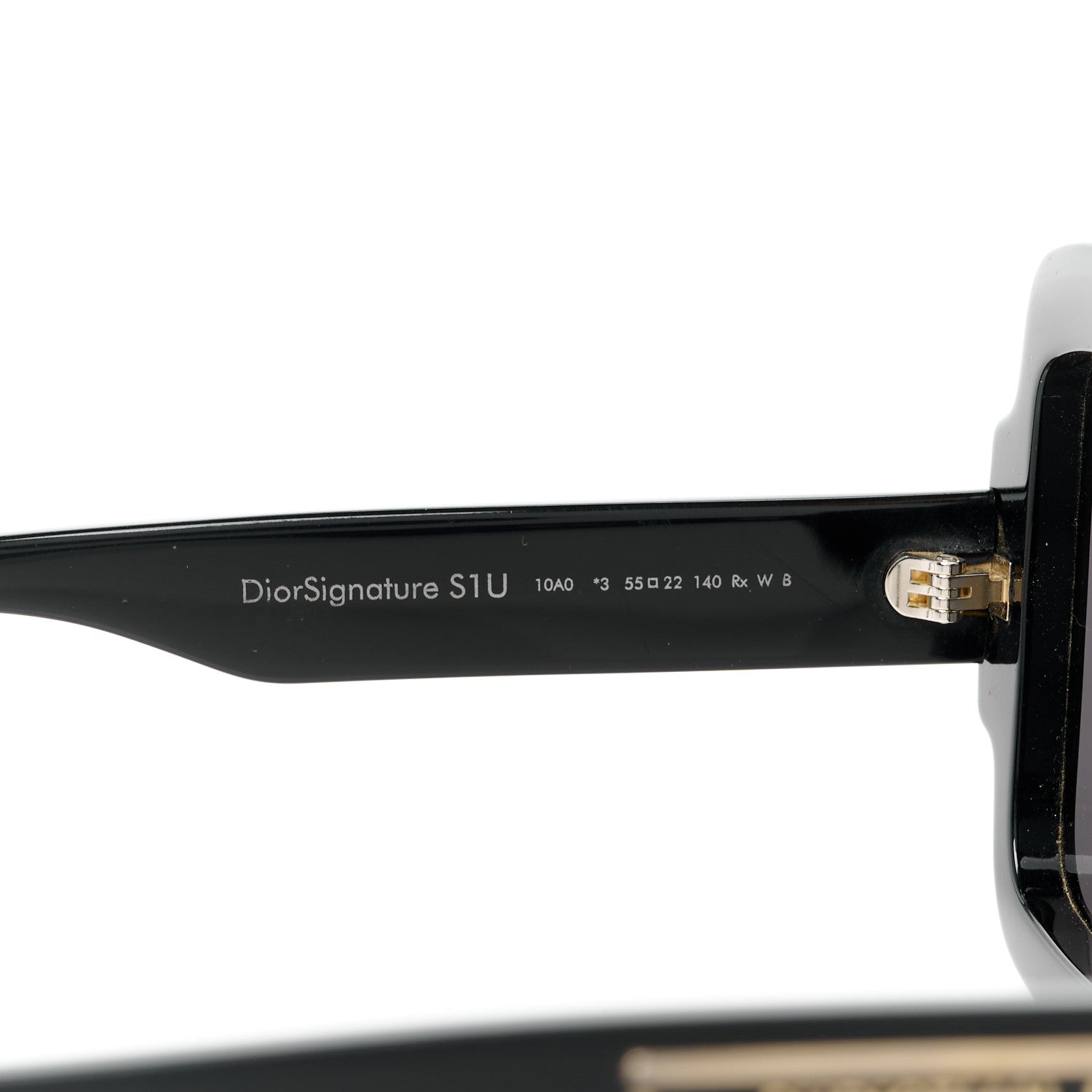 Christian Dior Acetate Diorsignature S1U Square Sunglasses Black 5 of 10