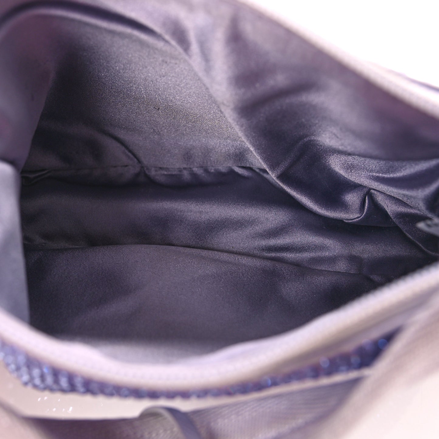 Satin Crystal Mini Re-Edition 2000 Bag Glicine
