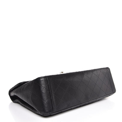Chanel Lambskin Quilted XL Jumbo Single Flap Black 5 of 10