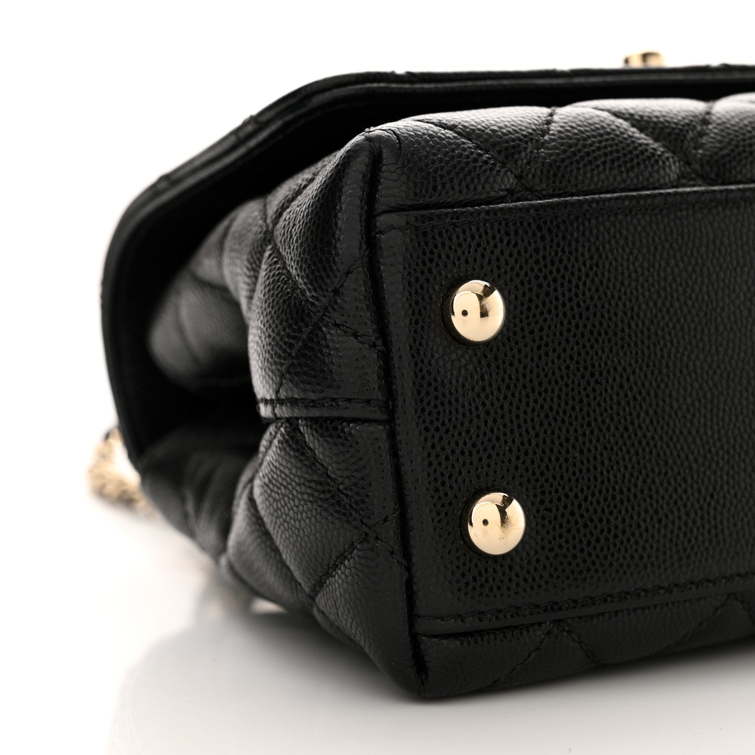 Chanel Caviar Quilted Extra Mini Coco Handle Flap Black 9 of 10
