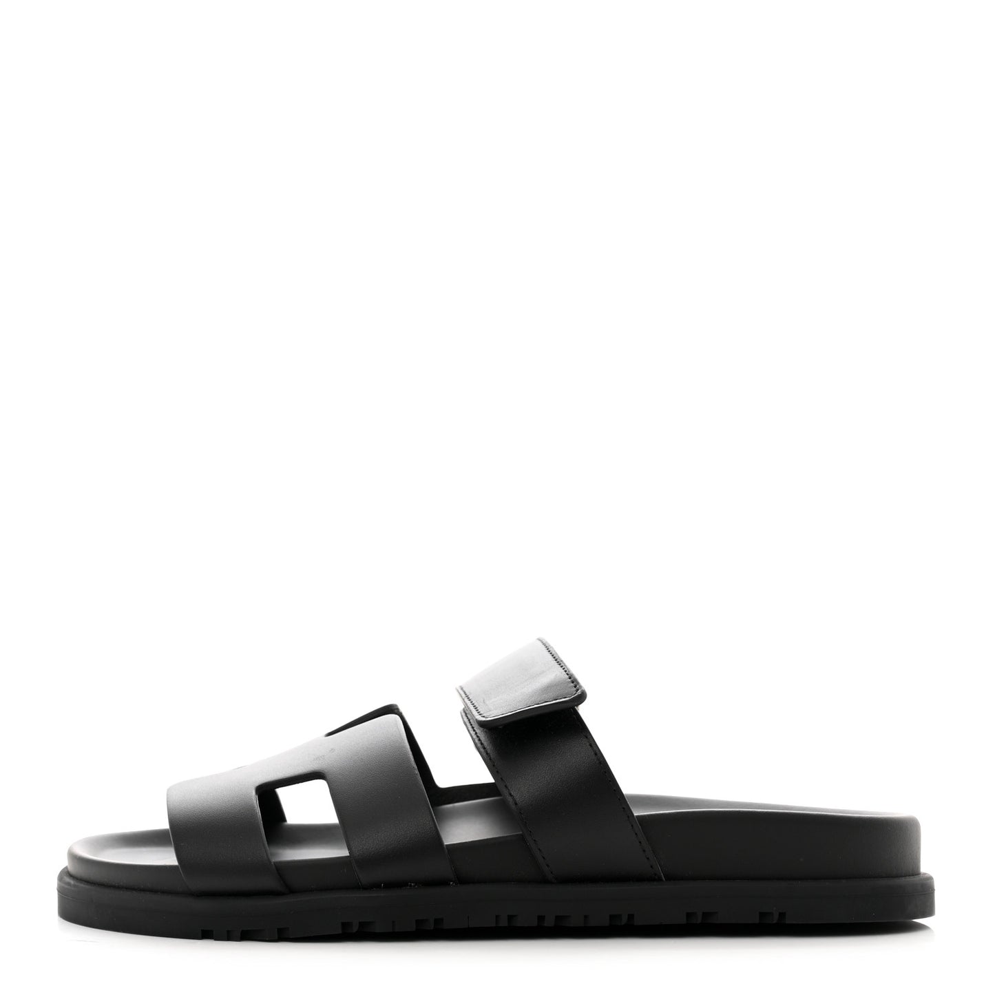 Calfskin Womens Chypre Sandals 37.5 Black