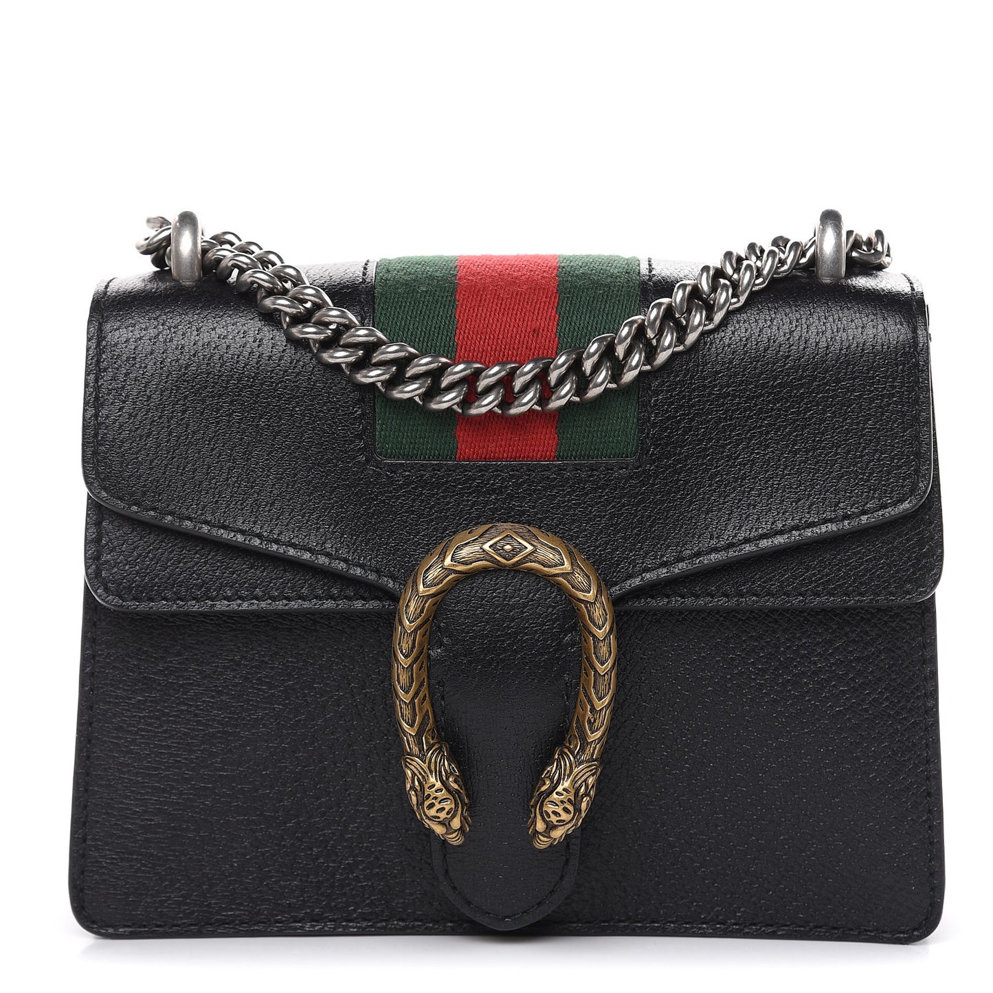 Calfskin Web Mini Dionysus Shoulder Bag Black