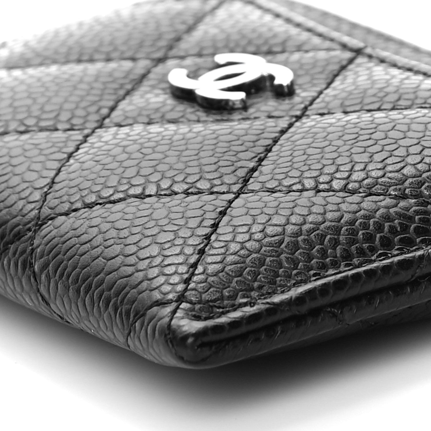 Chanel Caviar Quilted Card Holder Black 11 of 12