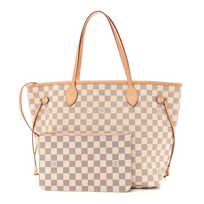 Louis Vuitton Damier Azur Neo Neverfull MM Rose Ballerine 3 of 10