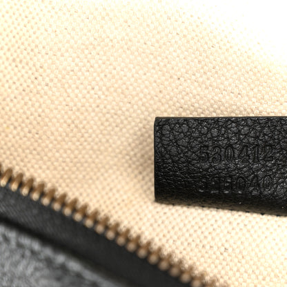 Gucci Grained Calfskin Logo Belt Bag Black 7 of 10