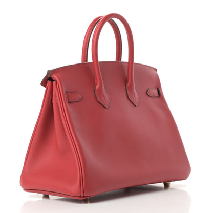Hermes Swift Birkin 25 Rouge Piment 3 of 13