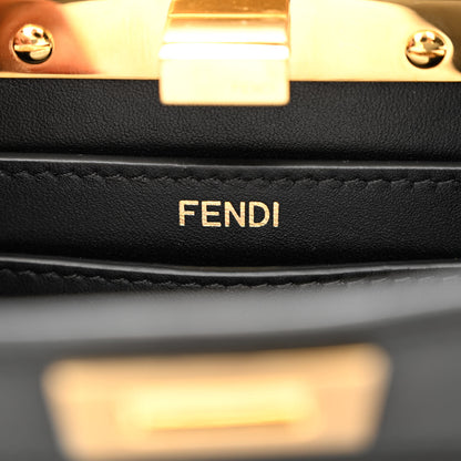 Fendi Shiny Nappa Petite Peekaboo I SEE U Satchel Black 7 of 13