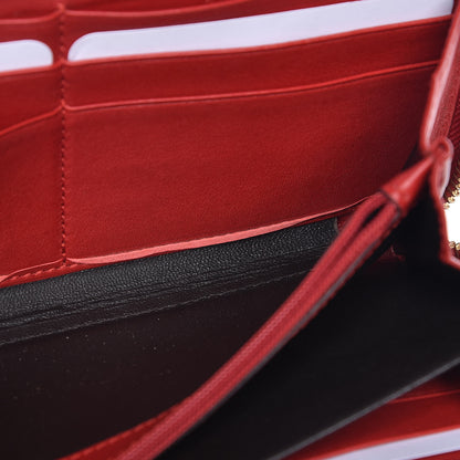 Gucci Microguccissima Heart Zip Around Wallet Red 8 of 12