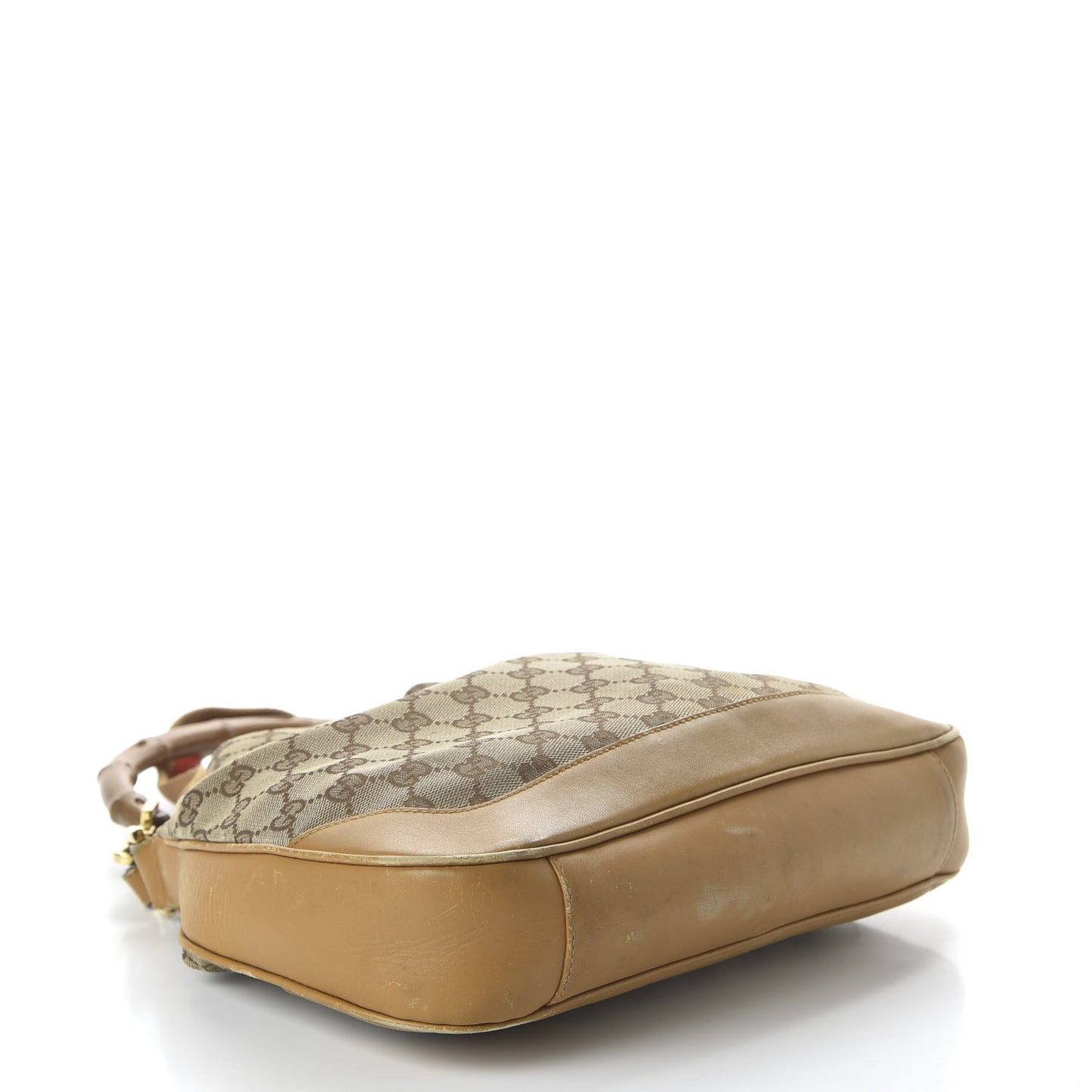 Monogram Bamboo Top Handle Bag Tan