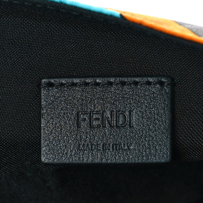 Fendi Nylon Vitello Century Opaco All Over Floral Belt Baguette Aranciata Burnt Orange 6 of 8