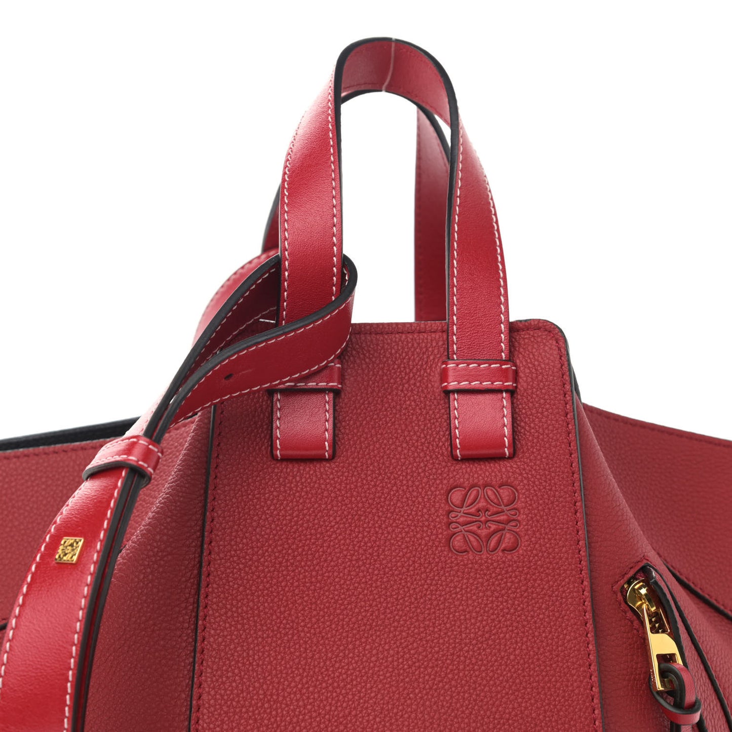 Calfskin Small Hammock Shoulder Bag Red