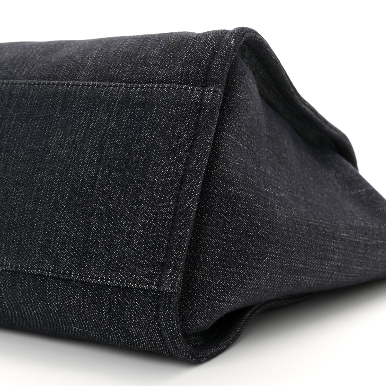 Chanel Denim Medium Deauville Tote Dark Blue 10 of 13