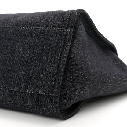 Chanel Denim Medium Deauville Tote Dark Blue 10 of 13