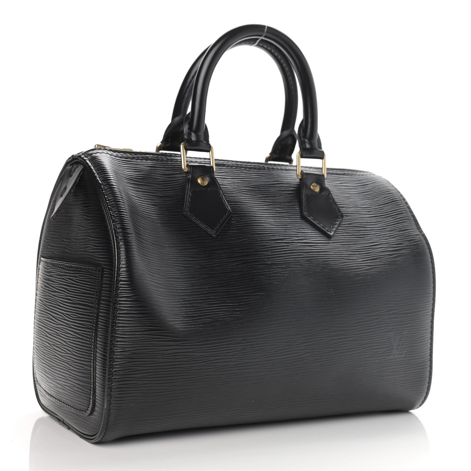 Louis Vuitton Epi Speedy 25 Black 4 of 13