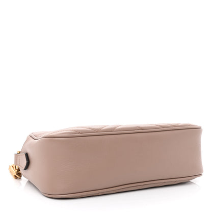 Gucci Calfskin Matelasse Small GG Marmont Chain Shoulder Bag Porcelain Rose 4 of 10
