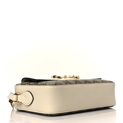 Gucci GG Supreme Monogram Small Horsebit 1955 Shoulder Bag Beige Mystic White 4 of 9
