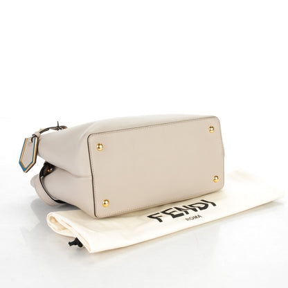 Fendi Vitello Dolce Century Petite 2Jours Tote Grigio Polvere Ciclamino 4 of 9
