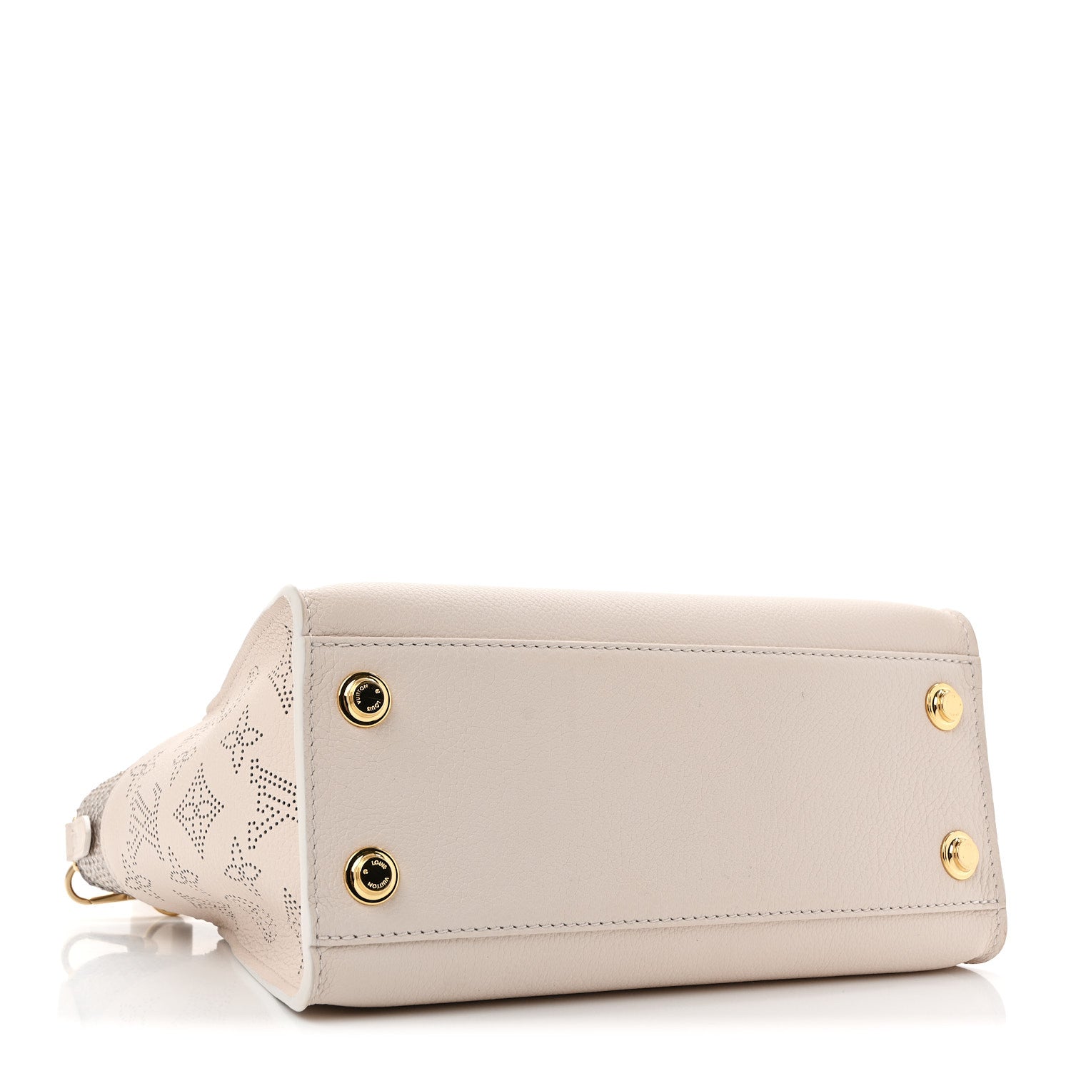 Louis Vuitton Calfskin Karung Snakeskin Mahina On My Side PM Quartz White 4 of 14