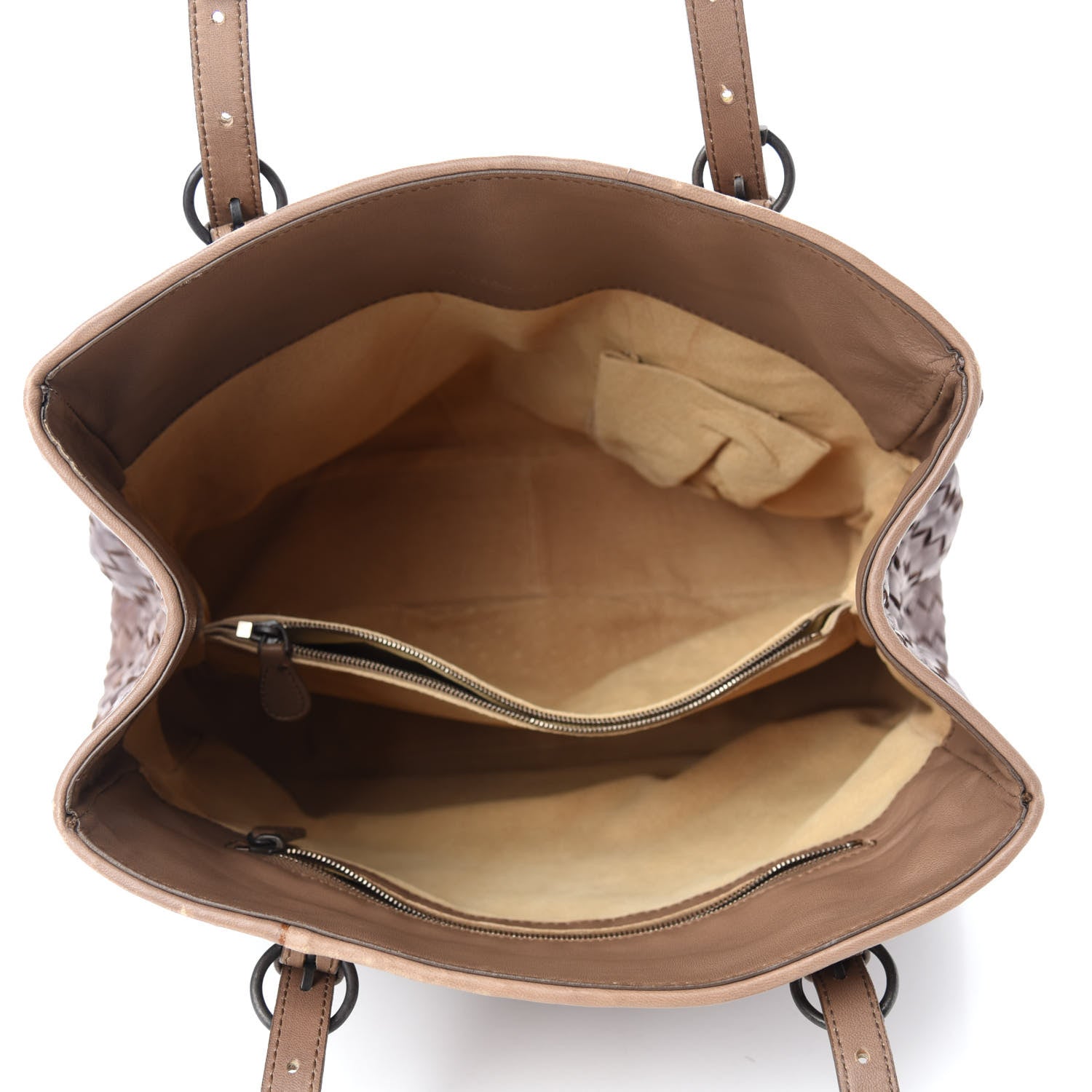 Bottega Veneta Nappa Intrecciato Ombre Shoulder Bag Camel 5 of 13