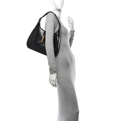 Gucci Boarded Dyana Lux Calfskin Medium Jackie 1961 Hobo Black 2 of 11