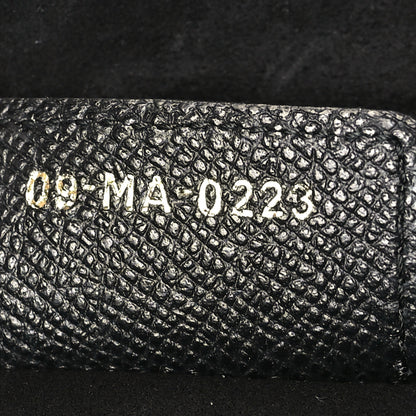 Christian Dior Grained Calfskin Saddle Bag With Strap Black 7 of 10