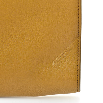 Saint Laurent Goatskin Large Belle de Jour Clutch Saffron 14 of 15