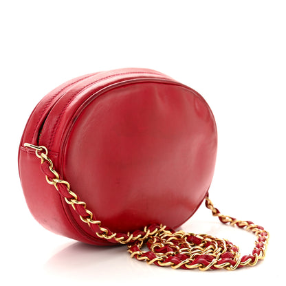 Chanel Lambskin Tassel Round Camera Case Red 3 of 13