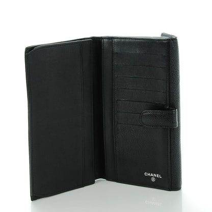 Chanel Caviar CC Long Flap Wallet Black 5 of 8