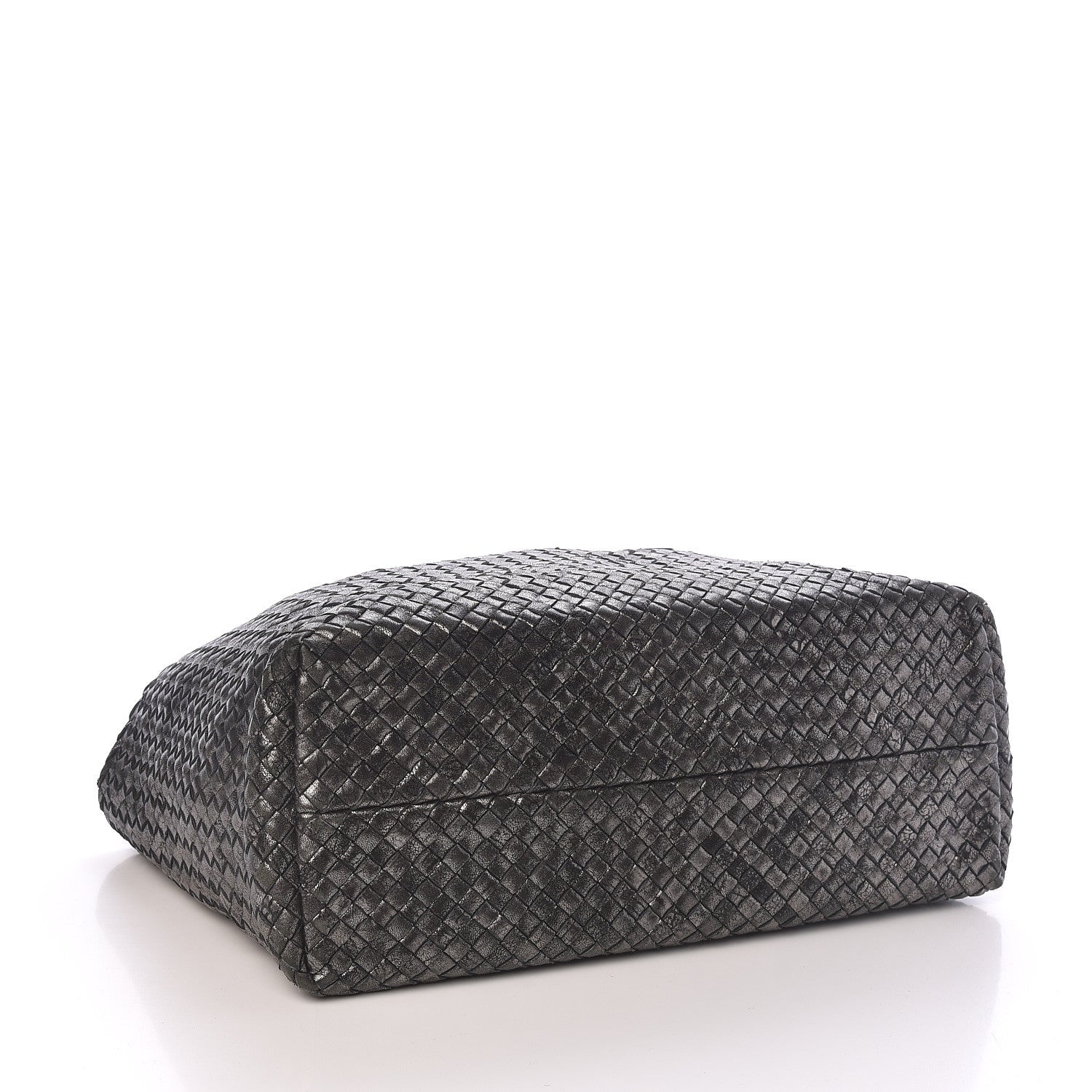 Bottega Veneta Metallic Nappa Intrecciato Medium Moon Cabat 5 of 11