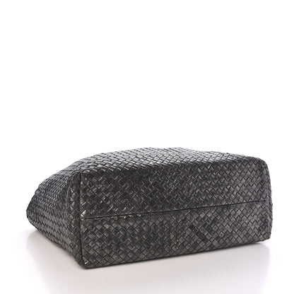 Bottega Veneta Metallic Nappa Intrecciato Medium Moon Cabat 5 of 11