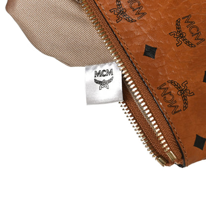 MCM Visetos Crossbody Pouch Cognac 8 of 12