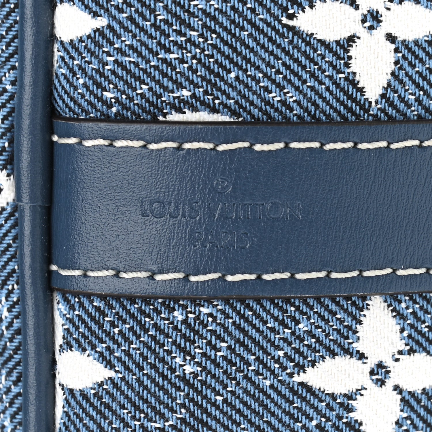 Louis Vuitton Monogram Jacquard Denim Speedy Bandouliere 25 Bleu 6 of 9