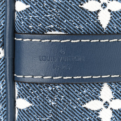 Louis Vuitton Monogram Jacquard Denim Speedy Bandouliere 25 Bleu 6 of 9
