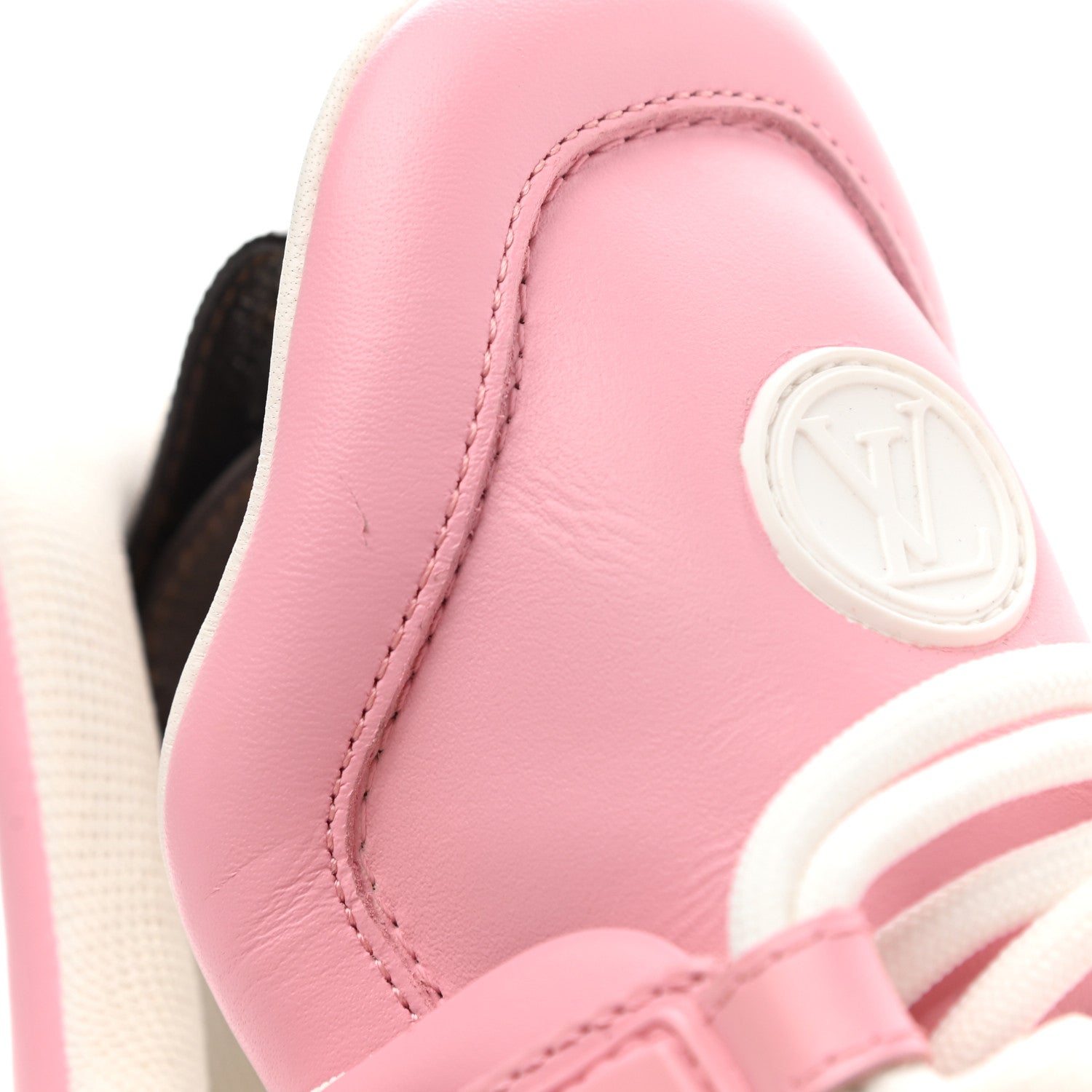 Louis Vuitton Calfskin LV Archlight Sneakers 38 Pink 9 of 10