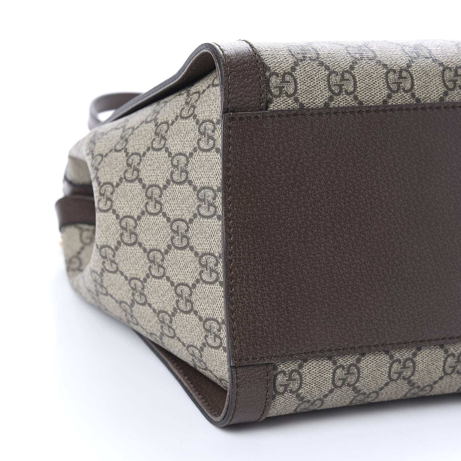 Gucci GG Supreme Monogram Web Medium Ophidia Tote Bag Brown 6 of 10