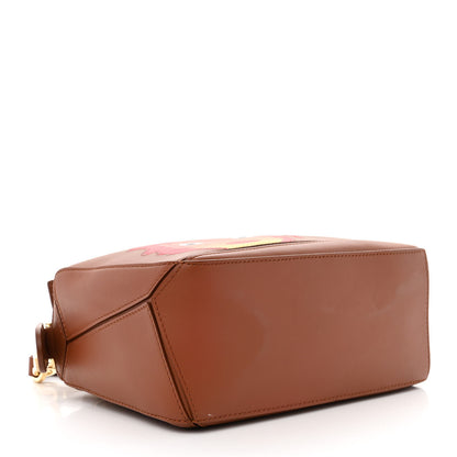 Loewe X HOWLS MOVING CASTLE Satin Calfskin Small Calcifer Puzzle Bag Rust 4 of 10