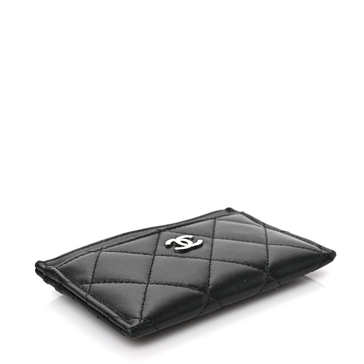 Chanel Lambskin Quilted Card Holder Black 4 of 7