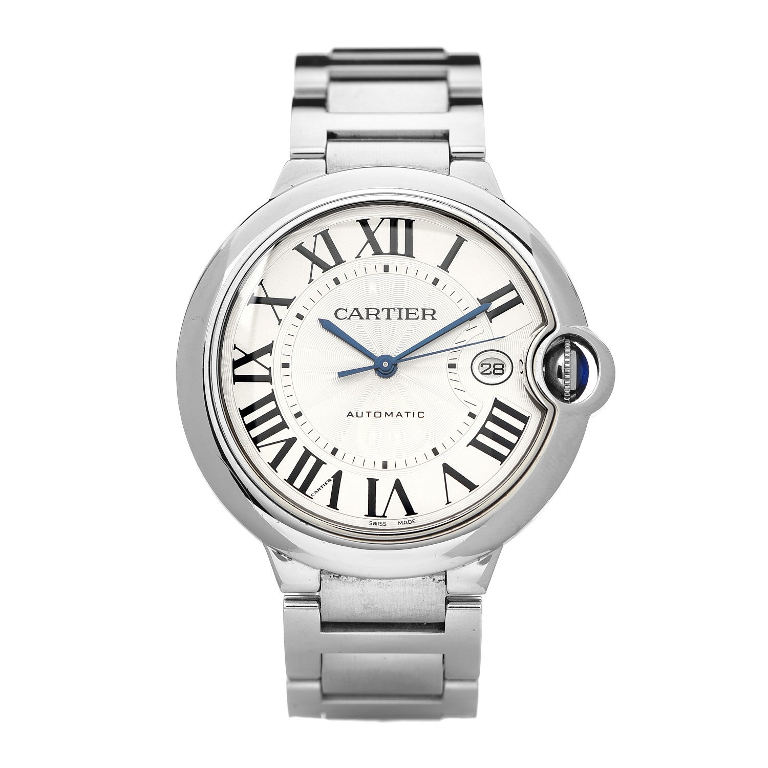 Cartier Stainless Steel 42mm Ballon Bleu De Automatic Watch 1 of 7
