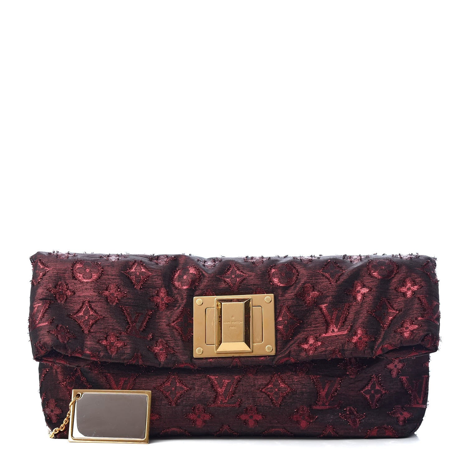 Louis Vuitton Lurex Quilted Monogram Altair Clutch Bordeaux 1 of 11