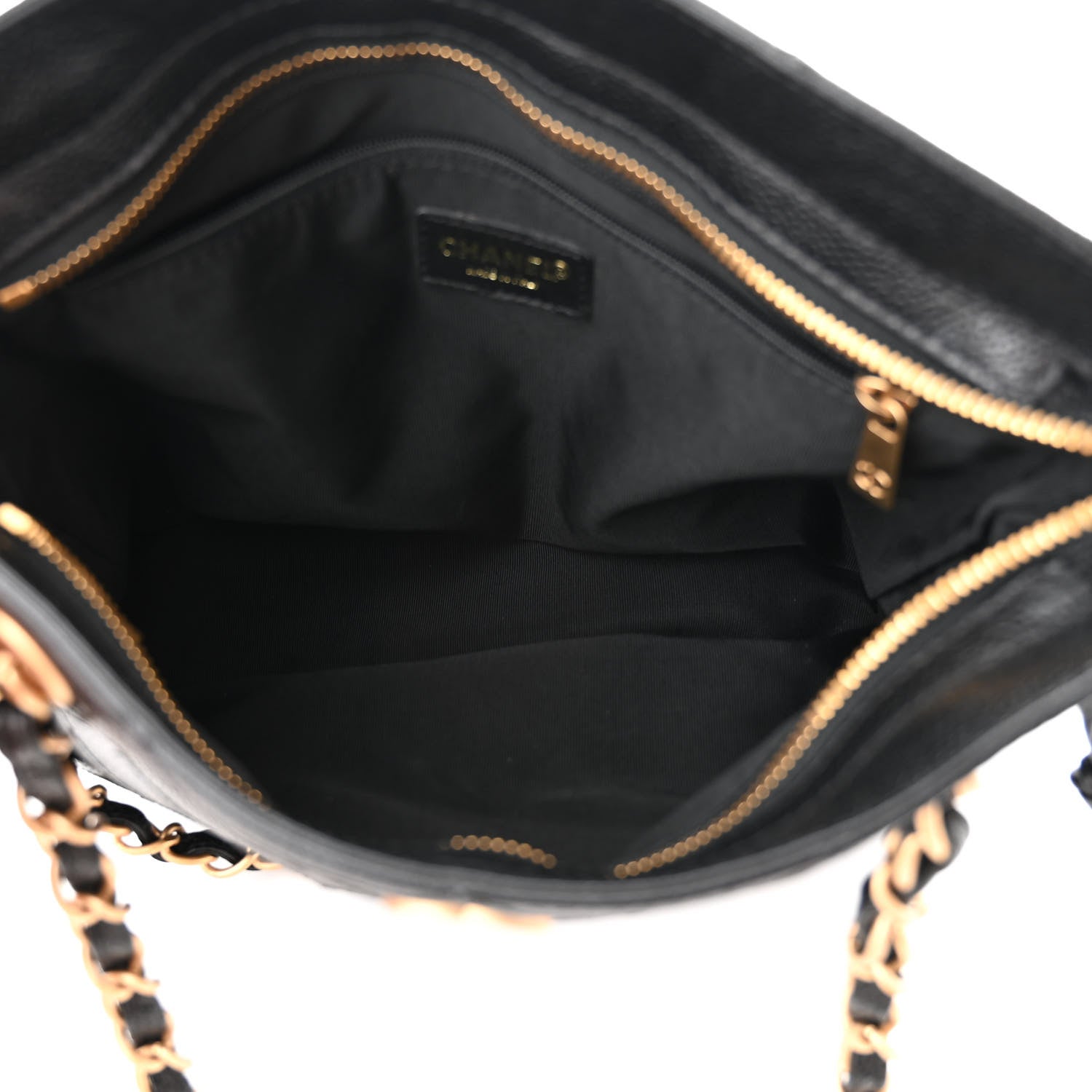 Chanel Caviar Diamond Embossed Shoulder Bag Black 5 of 11