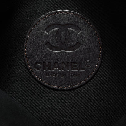 Chanel Coated Canvas Quilted Expandable Messenger Brown 6 of 7