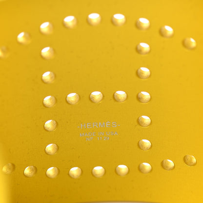 Hermes Aluminium Evelyne Sunset Cuff Bracelet T2 Jaune Soleil 4 of 5