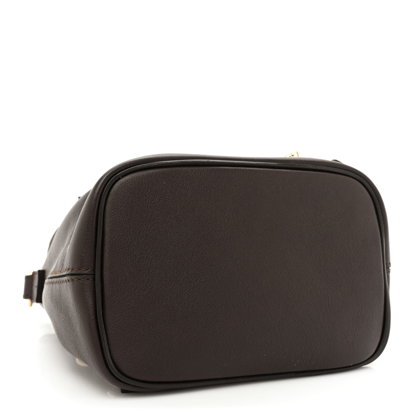 Suede Calfskin Mini Faye Backpack Carbon Brown