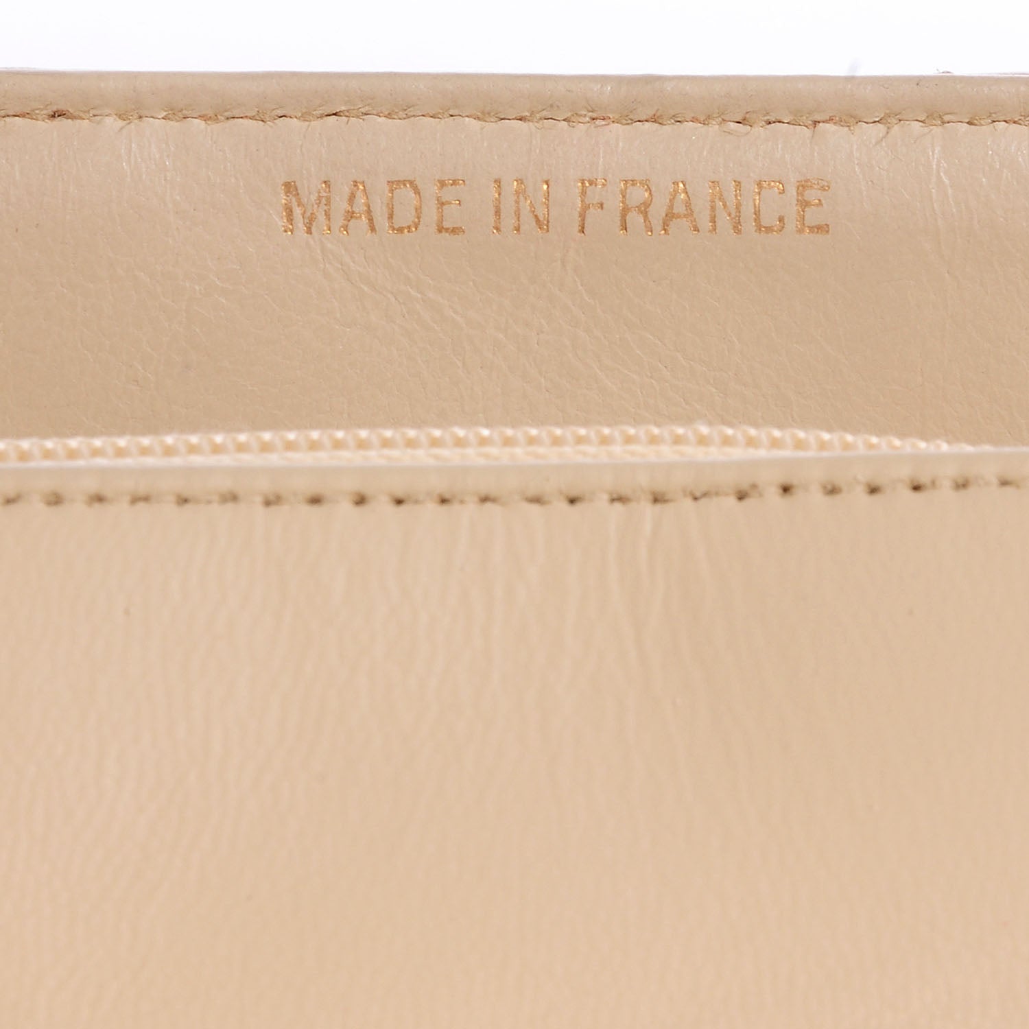 Chanel Lambskin Chevron Small Single Flap Beige 8 of 8