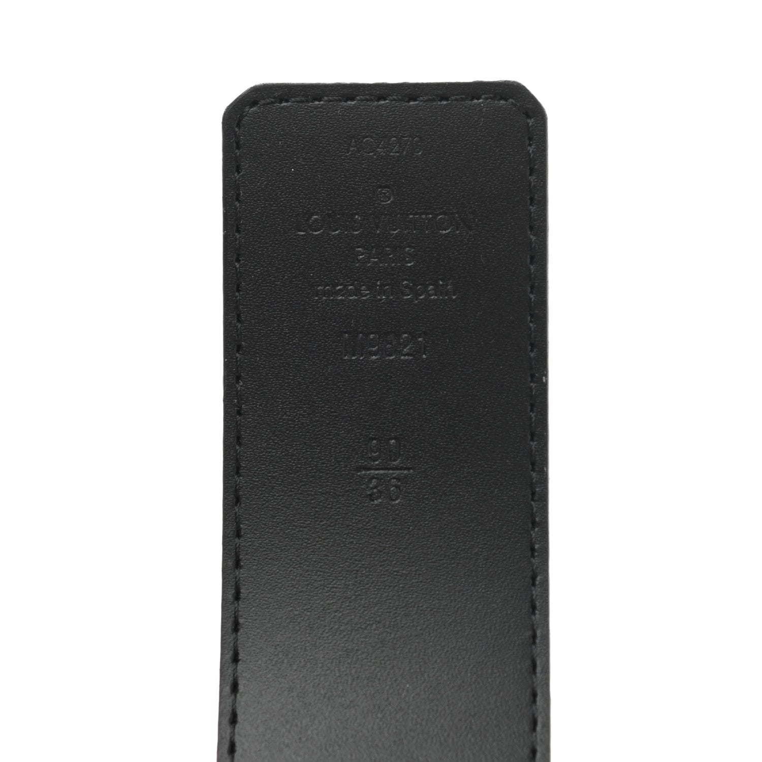 Louis Vuitton Calfskin Monogram 40mm LV Initiales Reversible Belt 90 36 Black 5 of 6