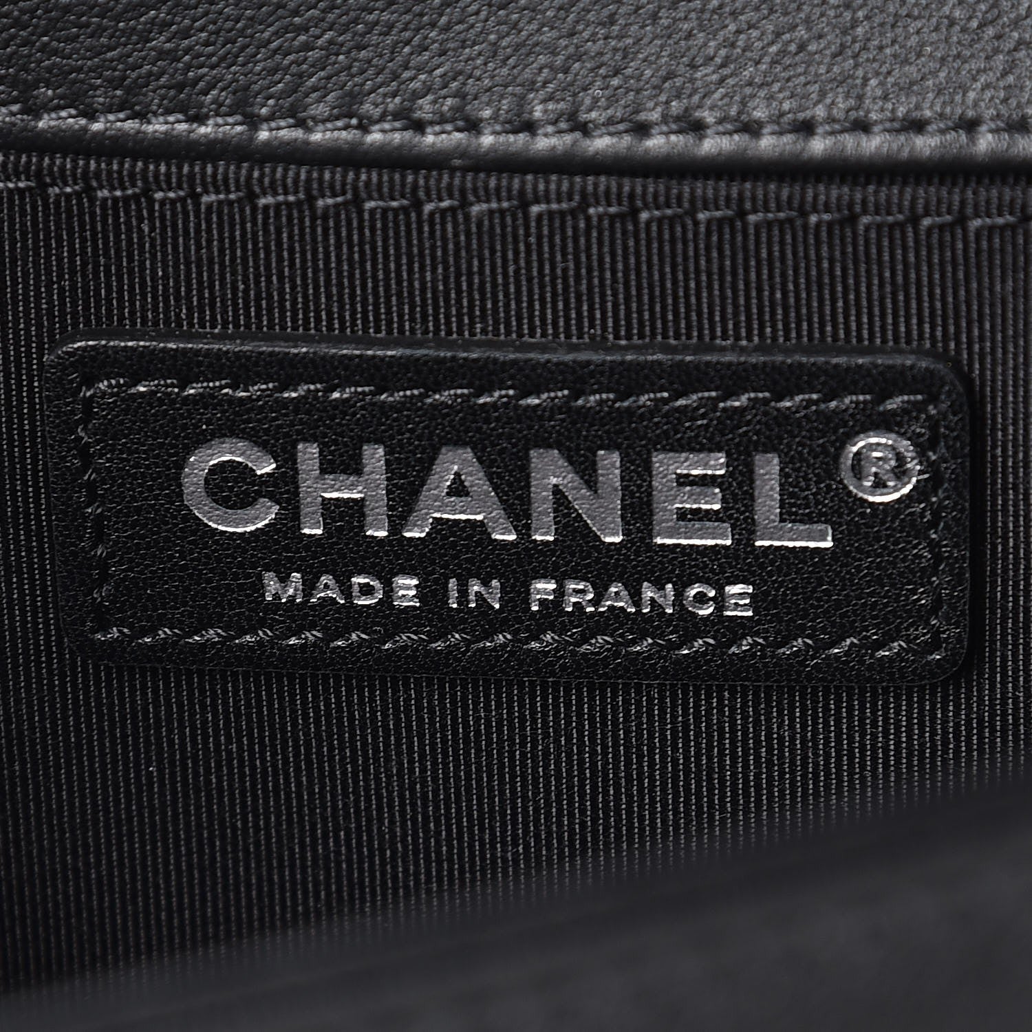 Chanel Calfskin Chevron Quilted Medium Boy Flap Black 6 of 8