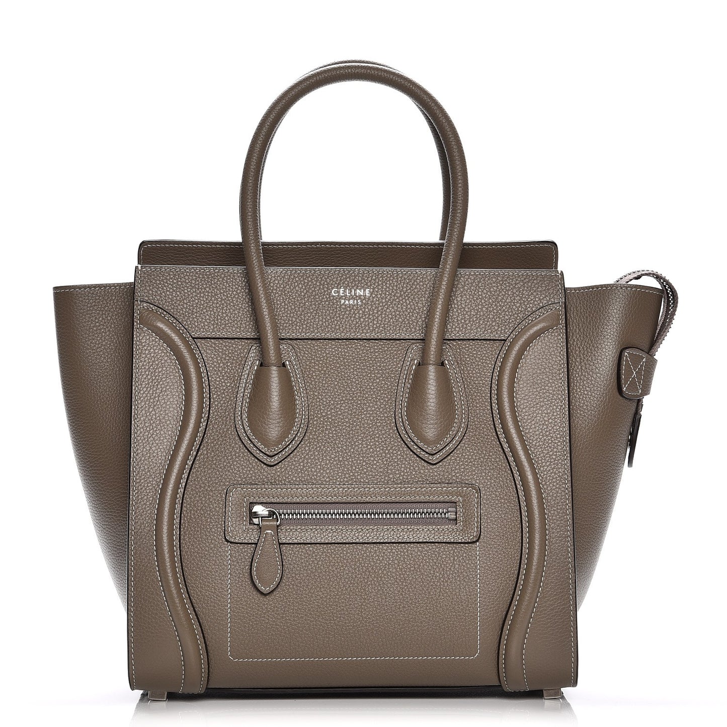 Drummed Calfskin Micro Luggage Souris