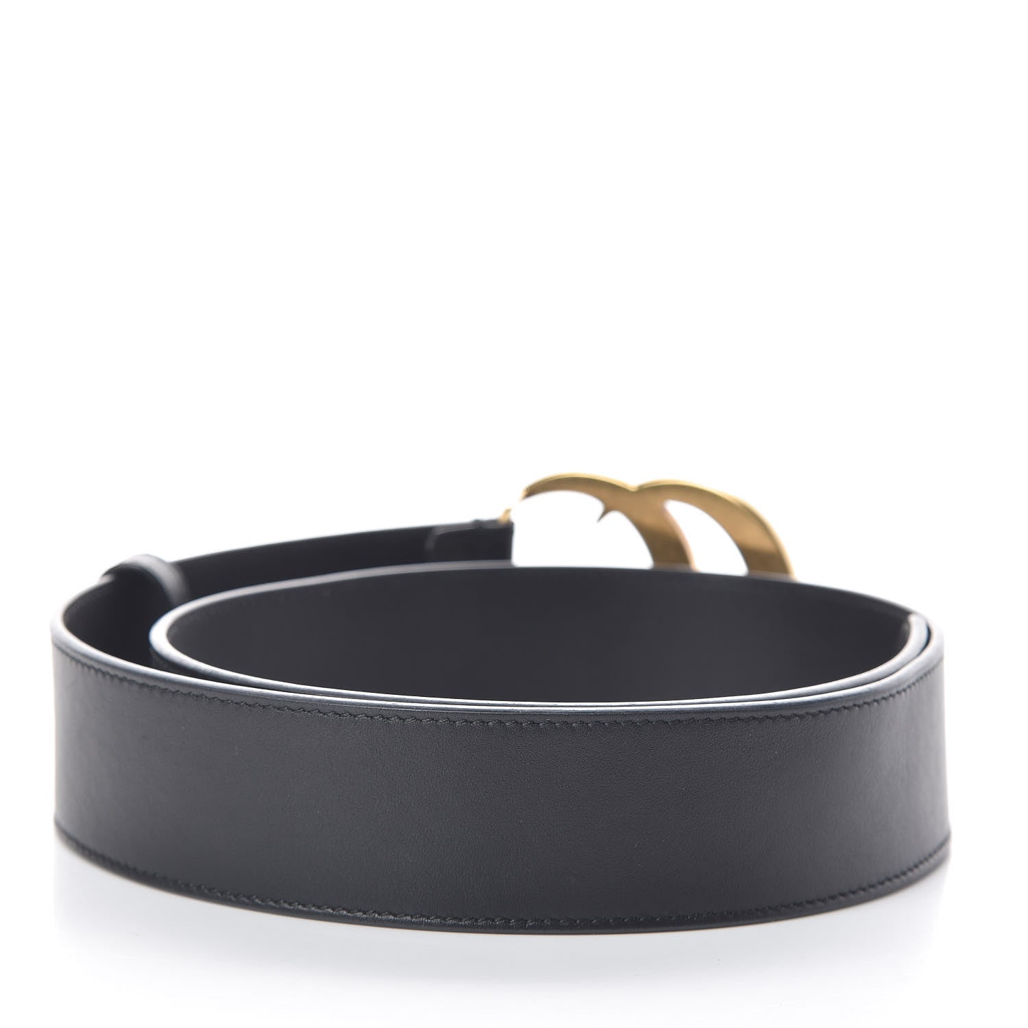 Gucci Calfskin Double G 40mm Belt 75 30 Black 3 of 6