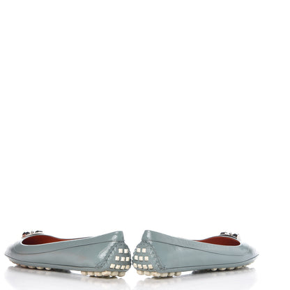 Hermes Patent Epsom Liberty Ballerina Flats 39 Ciel 6 of 12